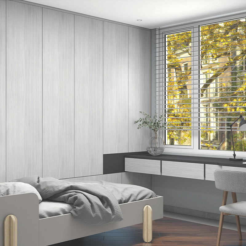 How to ensure a tight bond between semi-light wood grain board substrate and finishing material when they are combined?